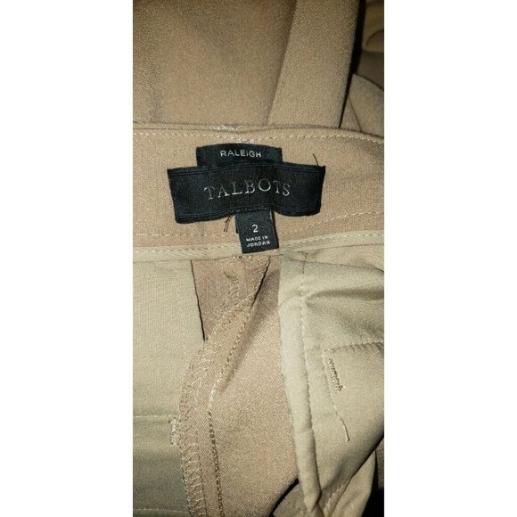Talbots Beige Dress Pants Raleigh Size 2 . New - Picture 5 of 5